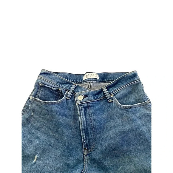 Abercrombie & Fitch The 90s Straight Ultra High Rise Denim Jeans Size 28/6s - Picture 4 of 7
